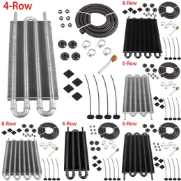 New 4-row/6-row/8-row Universal Transmission Oil Cooler Auto-manual Converter Kit Car Air Conditioning Radiator Accessories