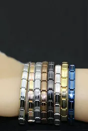 Jóias de nomeação de Yahan Letra de pulseira de aço inoxidável de aço inoxidável e bomba de moda esticada para todos usam jóias5512749