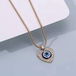 designer necklace Fatimas hand peach heart circle other hip-hop personality Necklace Jewelry devils Eye Pendant