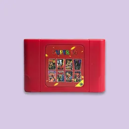 スピーカースーパー64レトロゲームカード340 in 1ゲームカートリッジN64ビデオゲームコンソールリージョン16Gカード付き