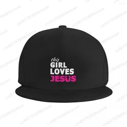 Ball Caps This Girl Loves Jesus Hip Hop Baseball Fashionable Outdoor Hat Running Adult Men Women Flat Hats