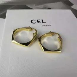 Дизайнерские ювелирные изделия Celins Celins Saijia Celi Полигональные пентагонельные геометрические геометрические выпадные серьги с темпераментом.