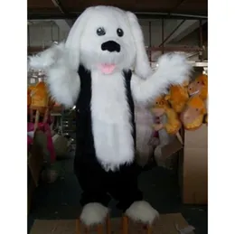 2024 Hochwertige Pluffy Hair Dog Maskottchen Kostüme Hallowen Stage Performance Aktivität Verkaufsförderung Weihnachtskleid Kostüme