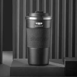 Mugs 510ml 304 Stainless Steel Coffee Cup Thermal Mug For Geely Geometry C Monjaro Coolray Tugella Okavango GX3 Atlas Emgrand EC7 GC6 240417