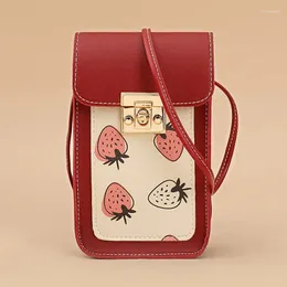 Bolsas de ombro Xiaobao feminino 2024 Trend Fashion Mini Mobile Phone Bag Versátil One Messenger Made