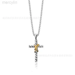 Designer David Yumans Yurma Jewelry Bracelet Xx Gold and Silver Cross Pendant Clavicle Chain Quick Sale