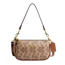 Wholesale 2023 Fashion New Print Mah-jongg Bag French Double Strap Retro Niche Small Satchel for Women