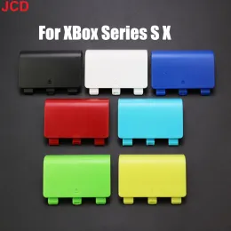 스피커 JCD 1PCS 플라스틱 교체 배터리 뒷면 커버 뚜껑 도어 쉘 Xbox 시리즈 S X 컨트롤러 하우징 도어 커버