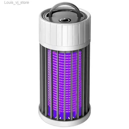 Lâmpadas assassinas de mosquito armadilhas de cama e insetos com armadilhas atraentes e luzes de acampamento de LED USB/carregamento solar armadilhas de insetos cinza yq240417