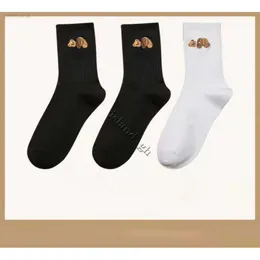 Meias Socks Designer Meias Luxo Palm Socks 2 Color Fashion Angel Women and Men Brand Casual PA Urso Basquete Basquete Basquete 3 Pars S 7539