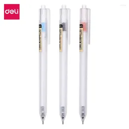 Deli 1 PC Gel Pen 0.38mm Random Color Black Ink Minimalism Student Stationery A115