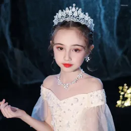 Barrettes Haarclips Tiara Catwalk Show Band Accessoires Kronen Kinder Koreanische Prinzessin süße kleine Mädchen Geburtstag Mädchen