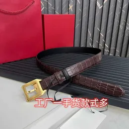 Карточный ремень прямой версии верхний слой Cowhide Classic Style Card Belt