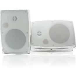 Aprimore sua experiência ao ar livre com alto -falantes Bluetooth de 6,5 polegadas - montado na parede, impermeável, 400 watts - perfeito para uso interno e externo (preto)
