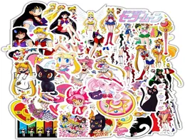 70pcspack de anime fofo desenho animado adesivo de vinil adorável adesivos à prova d'água para laptop de garrafas de água scrapbook skateboard de parede o5957154