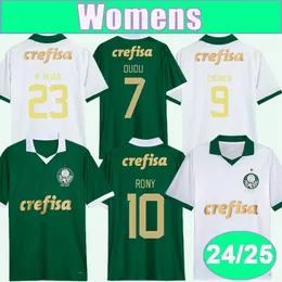 24 25 Palmeiras Womens Soccer Jerseys RONY DUDU ENDRICK G. GOMEZ MARCOS ROCHA VANDERLAN MAYKE LUAN BRENO LOPES R. VEIGA PIQUEREZ Home Away Football Shirts