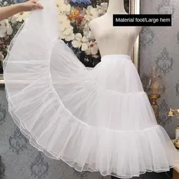 Skirts 70CM Puffy Organza Long Skirt Women Tulle Crinoline Soft Boneless Petticoat For Wedding Evening Cosplay Tutu Underskirt