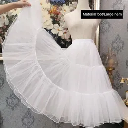 Saias de 70cm de saia longa de organza de tule tulle crinolina mole desossada anágua para a noite de casamento Tutu Underskirt