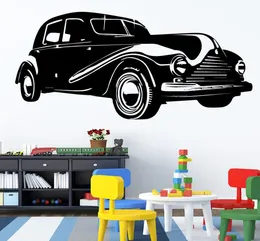 Vinilos Paredes Black Classic Car Wall Stick para menino Decoração de casa Decoração de estar de estar à prova d'água Vinil adesivos de parede mural3799945