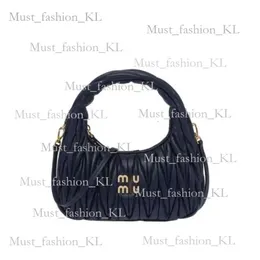 Bolsa de noite designer feminino ombro Mui Mui Óculos de sol Bolsa de luxo Bolsa Crossbody Bag Zipper Fechamento de couro macio bege Mui Mui Holiday de letras 695