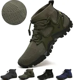 Breathable Mesh Mens Botas Tactical Boots Hiking Soft Shoes Outdoor Non-Slip Trail Trekking Climbing Designer Wading Sneakers 240415