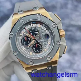 AP Mechanical Watch Watch Королевский дуб оффшор 26568om Schumacher Limited Edition Ceramic сплав Кольцо 18K Розовое золото.