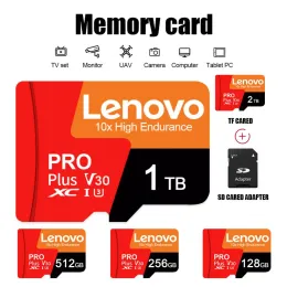 Kort Lenovo Micro TF/SD -kort 2TB 1TB Klass 10 High Speed ​​A2 Memory Card 512 GB Memory Flash SD Card 256 GB för Nintendo Switch OLED