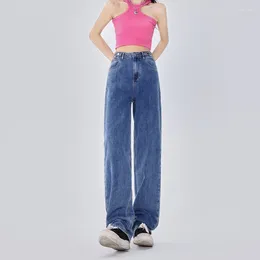 Женские джинсы xs-2xl размер хлопковой мешковатый винтажный синий высокий тали