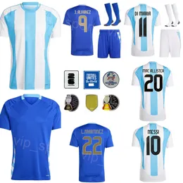 2024 Copa America Argentina Soccer 11 Angel Di Maria Jersey 13 Cristian Romero 22 Lautaro Martinez Alexis Mac Allister Enzo Fernandez Football Shirt National Team