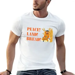 Men's Polos Let's Get This (peace Land &) Bread T-Shirt Plus Sizes Summer Top Heavyweights Mens T Shirts Pack