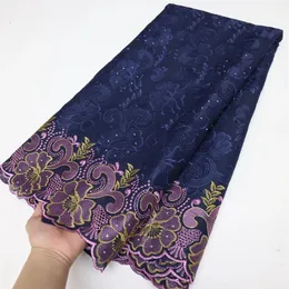 Swiss Voile Lace na Suíça, tecido de renda africana nigeriana de alta qualidade Tissu Dentelle Cotton Lace Dubai Fabric 5y 240407