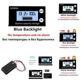 Yeni Mini Pil Kapasite Göstergesi DC 8V-100V Kurşun Asit Lityum Lifepo4 Araç Motosiklet Voltmetre Voltaj Metre 12V 24V 48V 72V