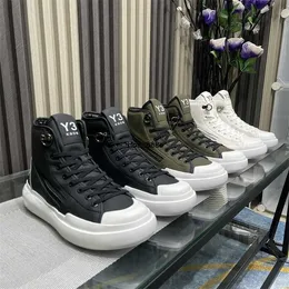 Gai Dress Shoes Y3 Cowhide Men Sneakers Platform Leather Women High Top Running Tennis Zipper Decoration Sports 230225