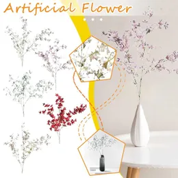 Dekorative Blumen künstlicher Orchideen Pflanzenverzierung gefälschte Blumenbouquet Home Schlafzimmer Dekoration Mode und einfache Möbel 2024