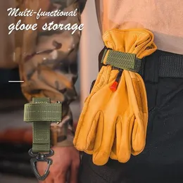 Multi-purpose Carabiner Nylon Hook Work Gloves Flashlight Belt Clip Outdoor Tactical Bag Climbing Rope Camping Hanging Buckle