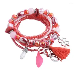 Braccialetti di fascino Noenname Donne coppia coppia naturaline per perle di cristallo caviglia da tennis Bracciale da tennis femme gioielli di piume Pulseras