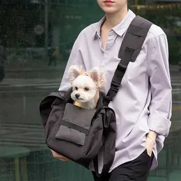 Собака -носитель Puppy Dog Bag Back Streshate Pet Soft Carrier сумка для маленькой средней кошачьей собаки дышащая сумка для путешествий легкая сумка для плеча на открытом воздухе L49