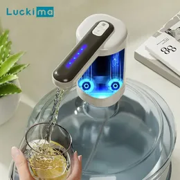 Doppia pompe potenti distributori automatici di acqua portatile gallone switch bottle pompa ricarica USB per casa da cucina di casa 240417