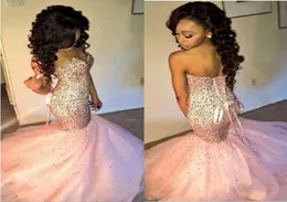 2020 Luxus Crystal Mermaid Prom Kleider MAD MAD MADE MADE MADE MAD