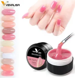 Venalisa newest products 12 colors camouflage color uv nail polish builder construction extend nail hard jelly poly gel206J1327342