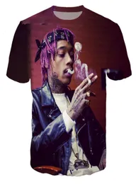 Cała najnowsza moda Piosenkarz Wiz Khalifa Funny 3D Creative Casual Tshirtshsz0098099298