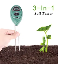 3 In 1 Soil Tester With Moisture Meter Light and PH Acidity Test Lightweight Plastic Material No Battery Needed Green9082399