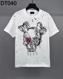 Мужская уличная рубашка летние дизайнерские хип -хоп футболка радужная грибная печь с коротки