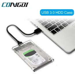 Muhafaza USB 3.0 - SATA III 2,5 inç HDD SSD Harici Sabit Disk Enclosur Maks 4 TB Destek UASP HDD Kutusu