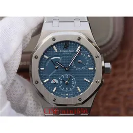 Designer Watch Luxury Automatic Mechanical Watches Series 26120 Blue Disc Multifunction Men s Real Shot före leveransrörelsens armbandsur