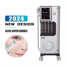 2024 idratazione Alice Super Bubble Water Spa Face Hydramaster Hydrabeauty Oxygen Hydra Dermabrasion Macchina per la pulizia del viso Ringiovanimento del viso Vendita