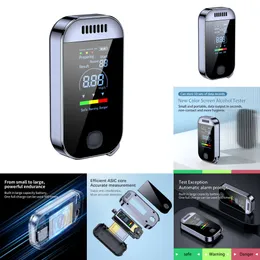 New Newest Portable Professional Breathalyzer with LCD Display Electronic Digital Contactless Breath Alcohol Tester