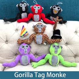 Toptan Yeni Varış Goril Tag Monke Peluş Peluş Doldurulmuş Hayvan Oyuncakları Yeni Plushie Bebek Gorilla Etiketi Çocuk Oyuncakları