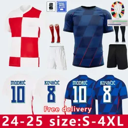 2023 Kroatiens landslags fotbollströjor - Modric, Mandzukic, Perisic World Cup Football Kits för män och barn