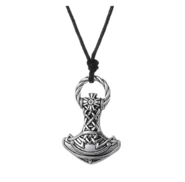 GX008 NEUER Vintage Pagan Charms Amulet Viking Hammer Metal Religiöser Anhänger Europäischer Stil Halsketten für MAN4564744